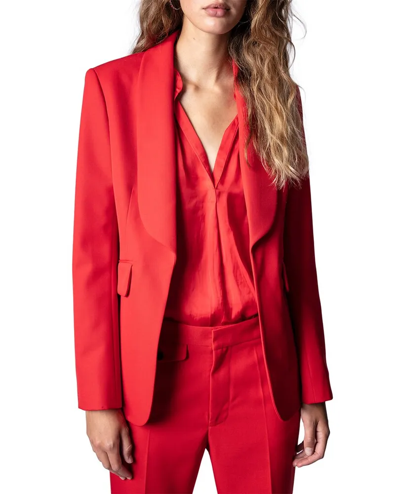 Zadig & Voltaire Date Gabardine Wool-Blend Blazer Nocolor