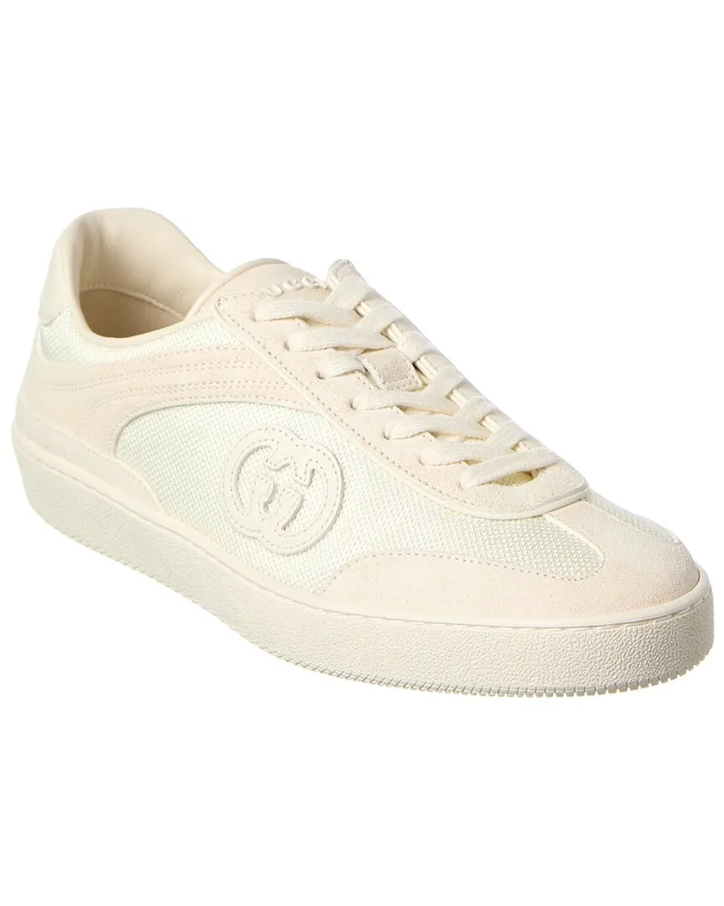 Gucci G75 Canvas & Suede Sneaker Nocolor
