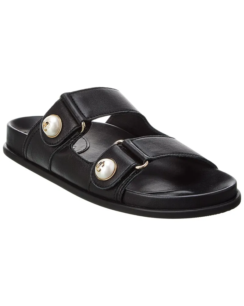 Jimmy Choo Fayence Leather Sandal Black