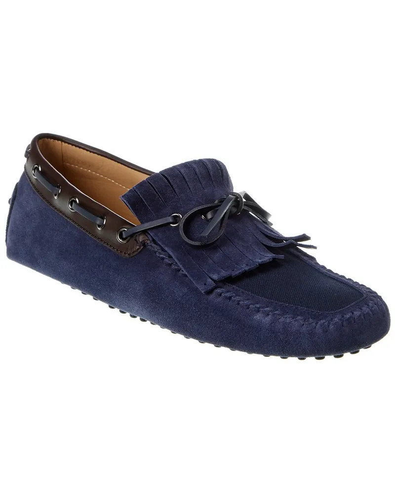 TOD'S TOD’s Suede Moccasin Blue
