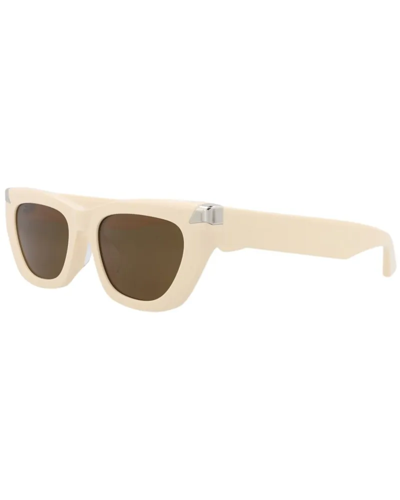 Alexander McQueen Women's AM0440SA 53mm Sunglasses White