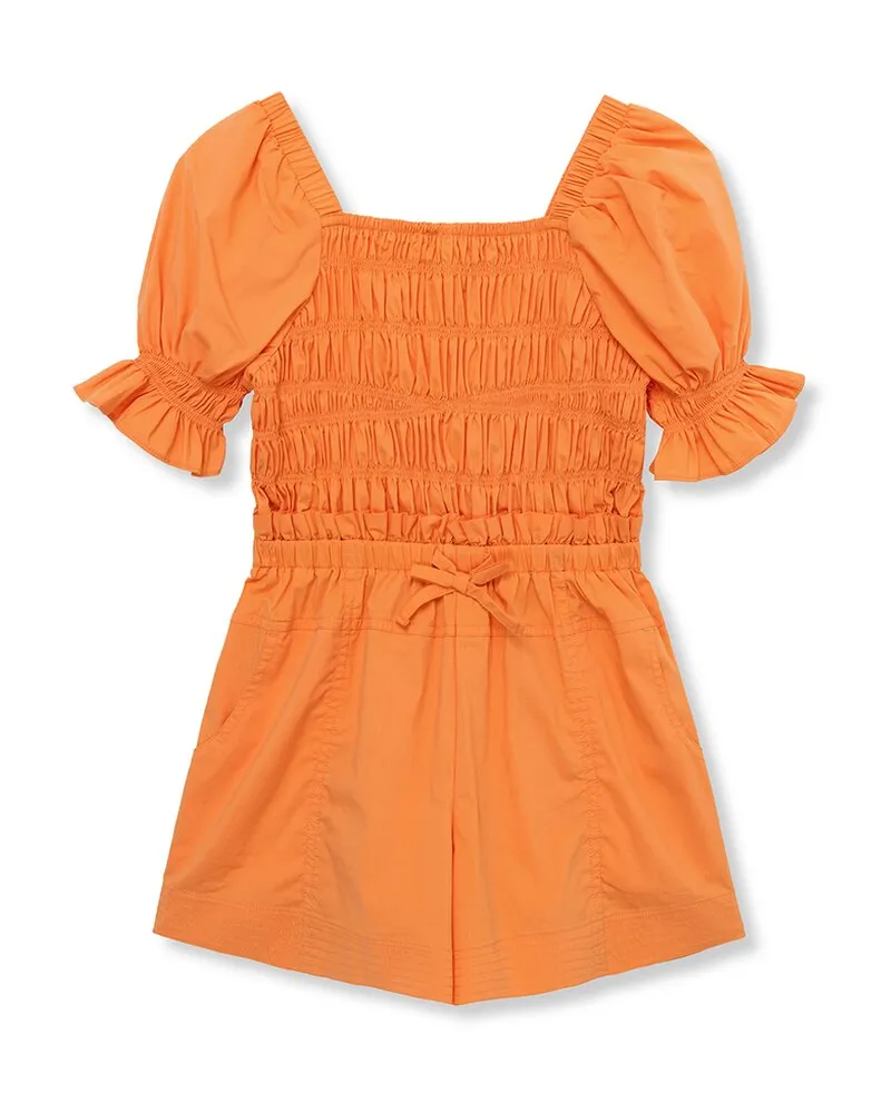 HABITUAL Smocked Paperbag Romper Nocolor