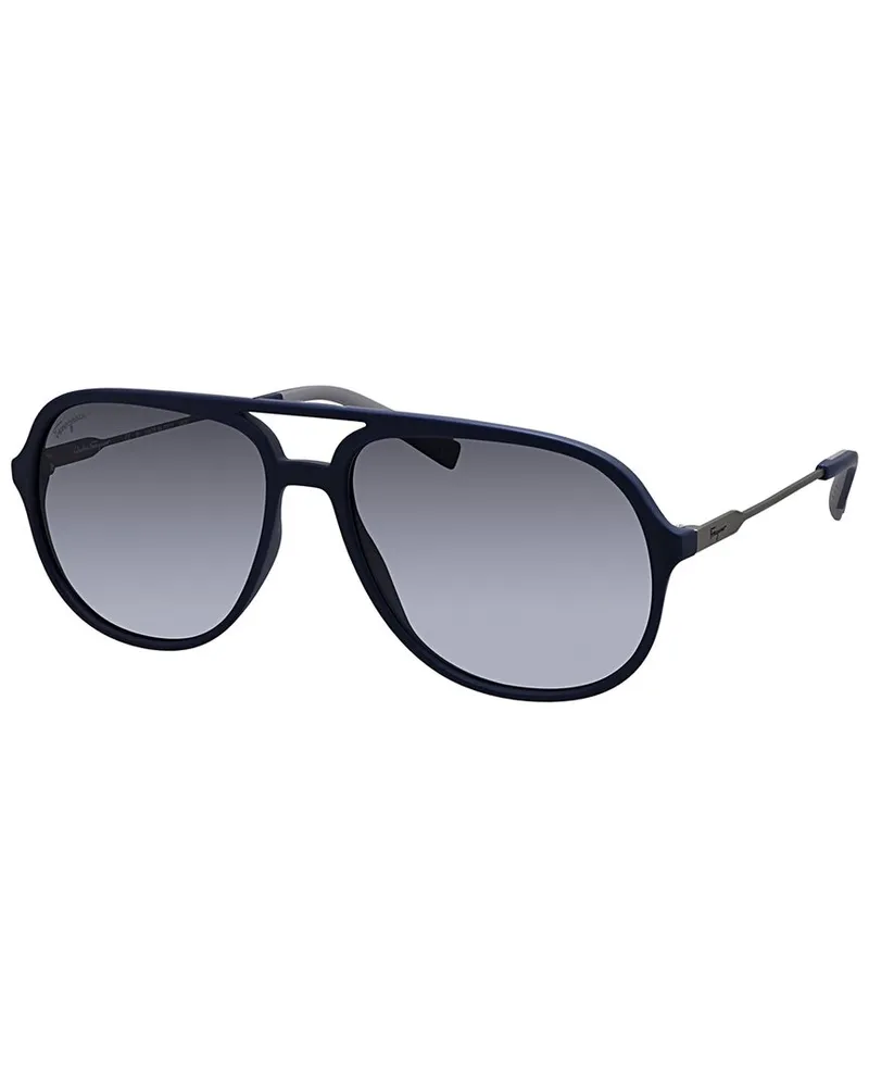 Ferragamo Men's SF999S 60mm Sunglasses Blue