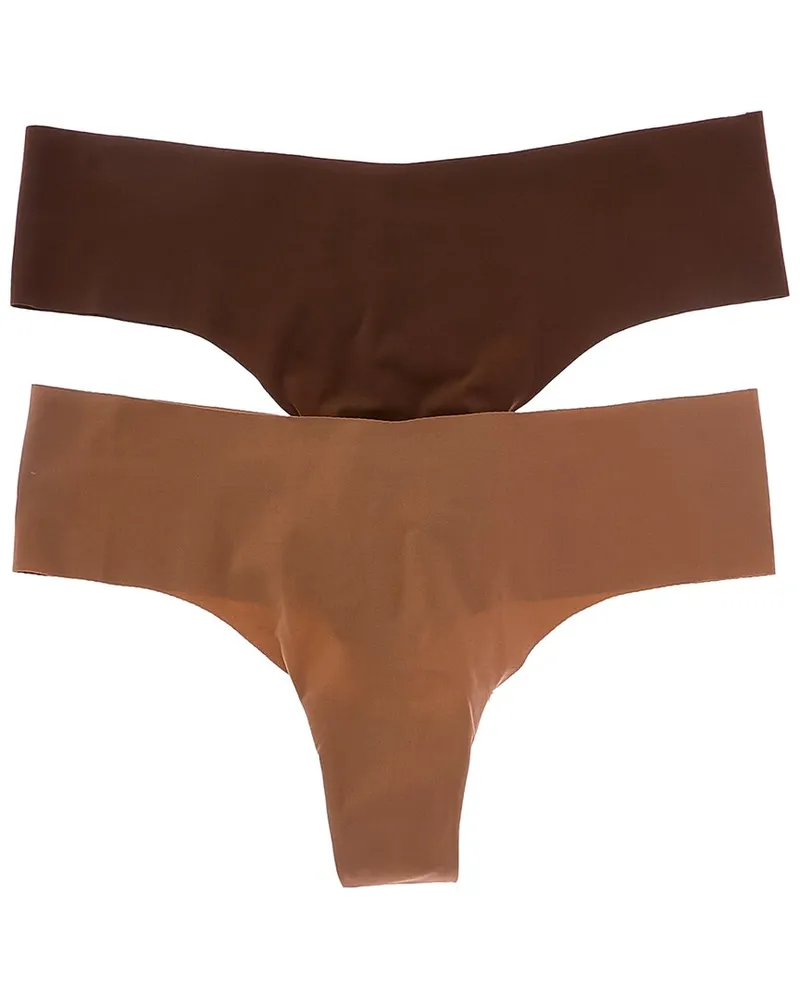 Cosabella 2pk Free Cut Microfiber Thong Nocolor