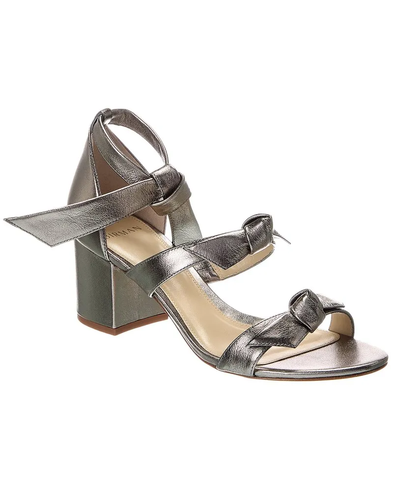 Alexandre Birman New Lolita 60 Leather Sandal Silver