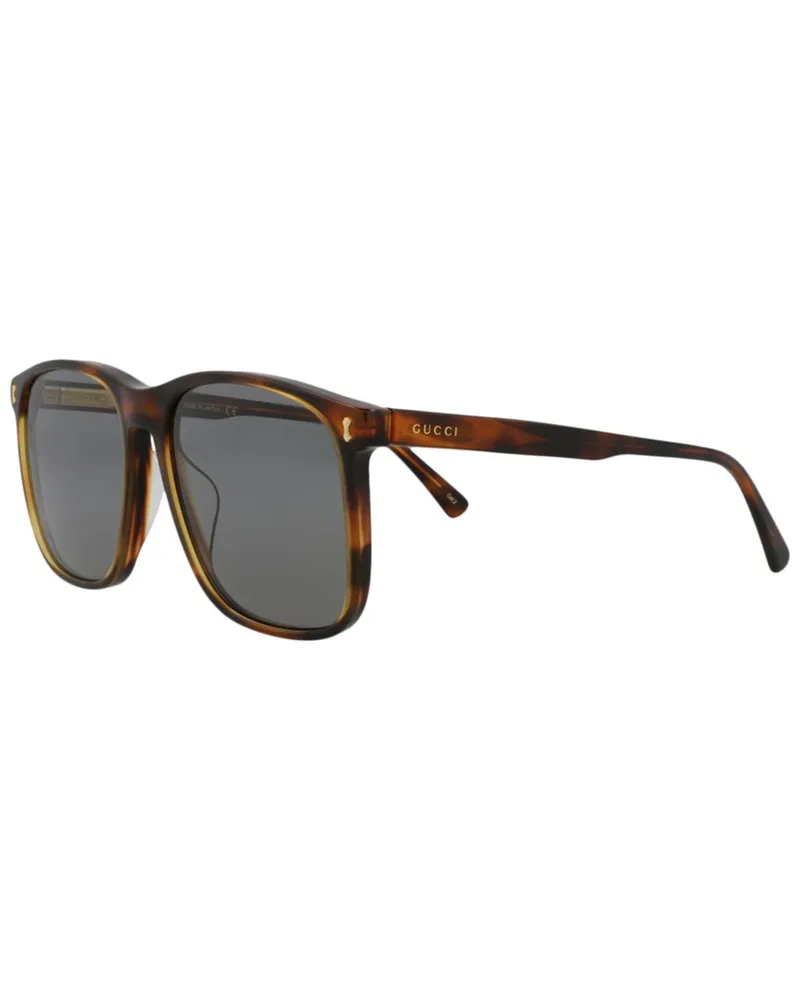 Gucci Men's GG1041S 57mm Sunglasses Brown