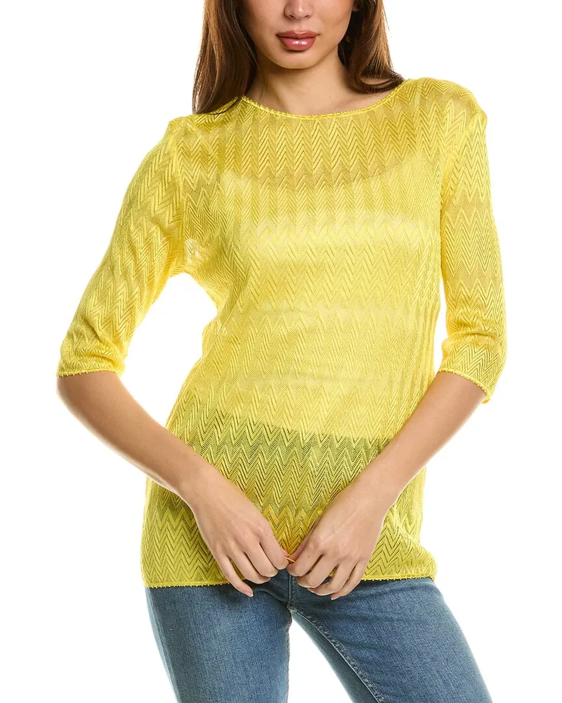Missoni Knit T-Shirt Yellow