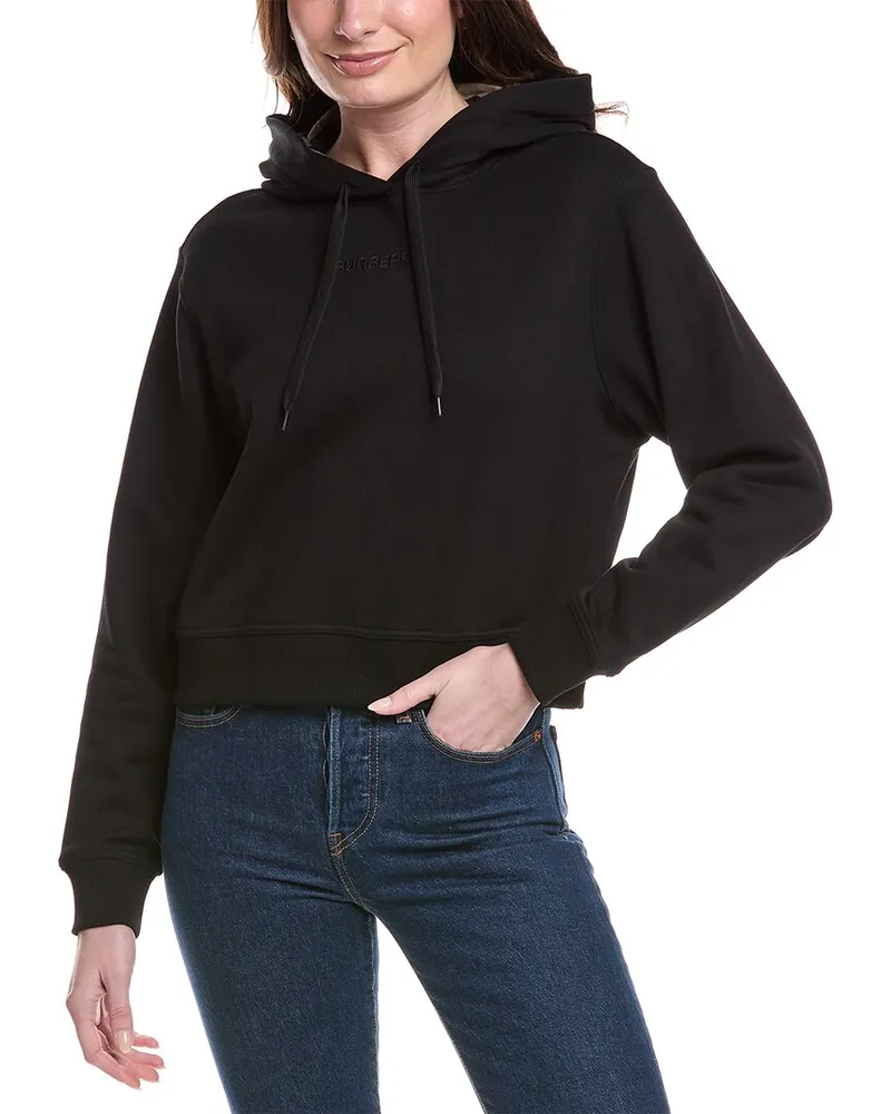 Burberry Cropped Sweatshirt Black