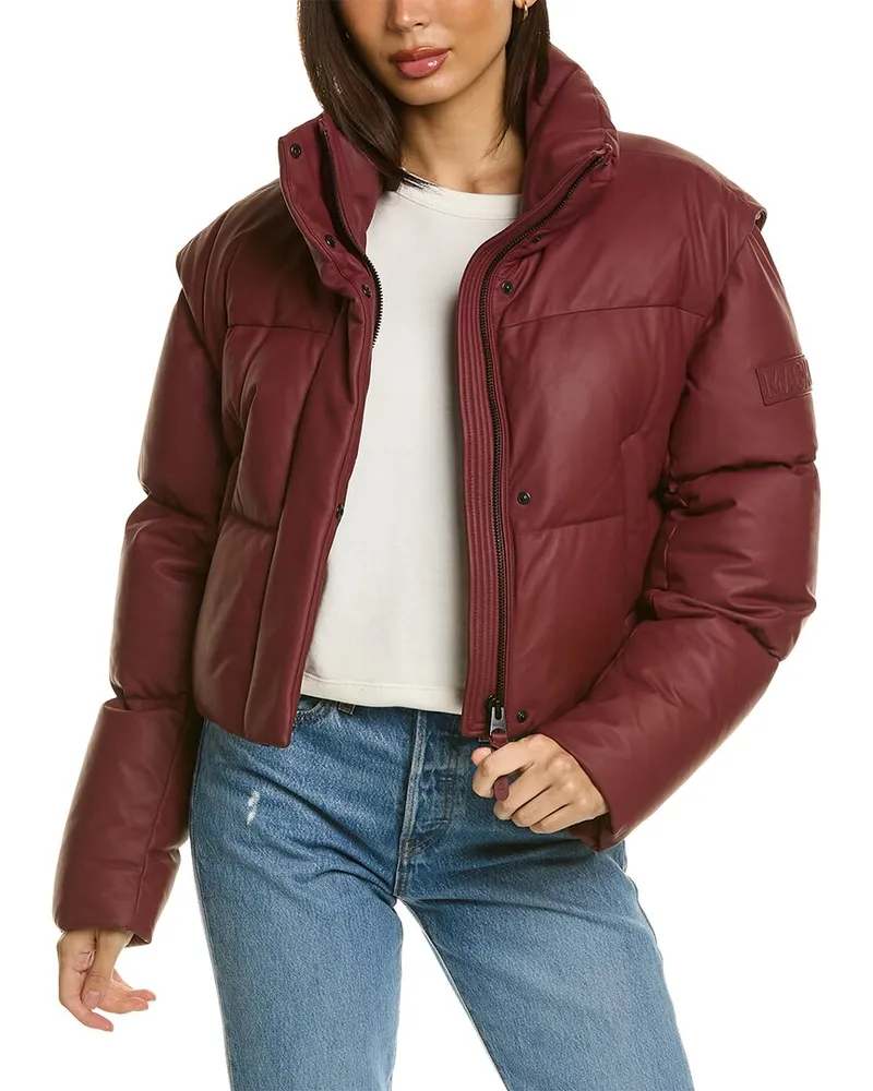 Mackage Bailey Convertible Puffer Jacket Red