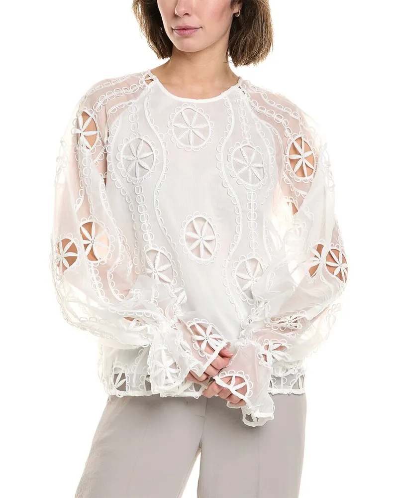 Bardot Rosalee Lace Blouse White