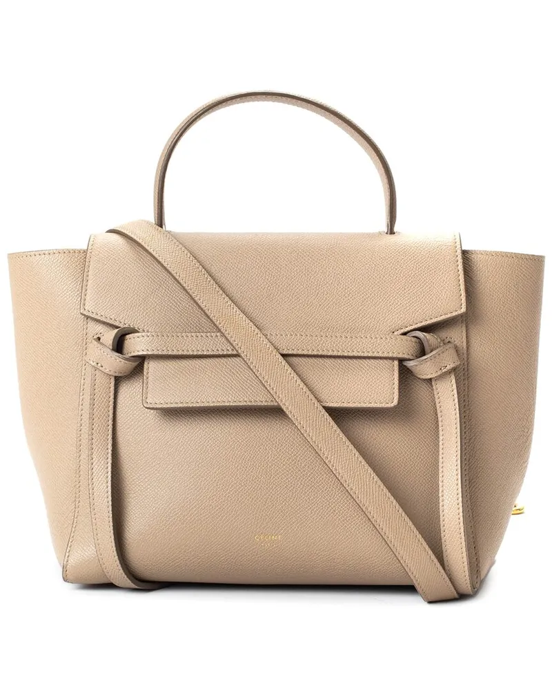 Celine Beige Calfskin Micro Belt Handbag (Authentic Pre-Loved Nocolor