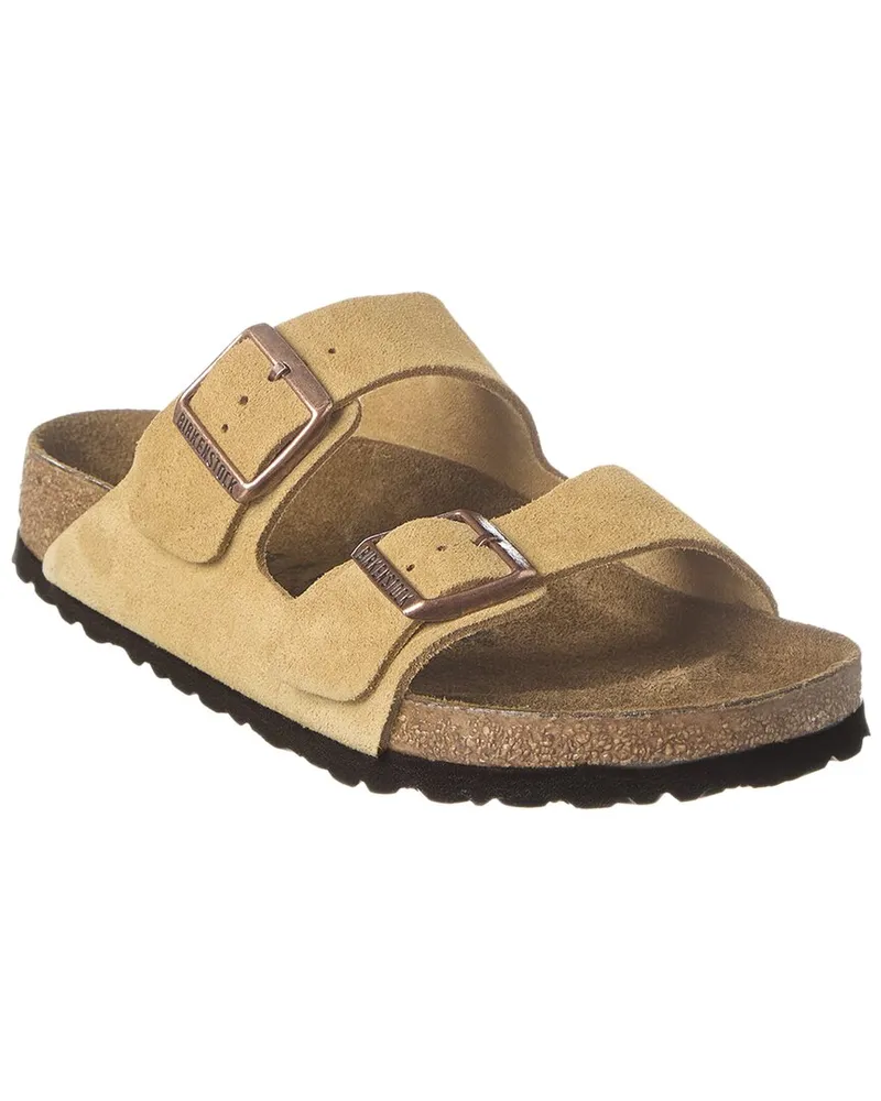 Birkenstock Arizona Suede Sandal Beige