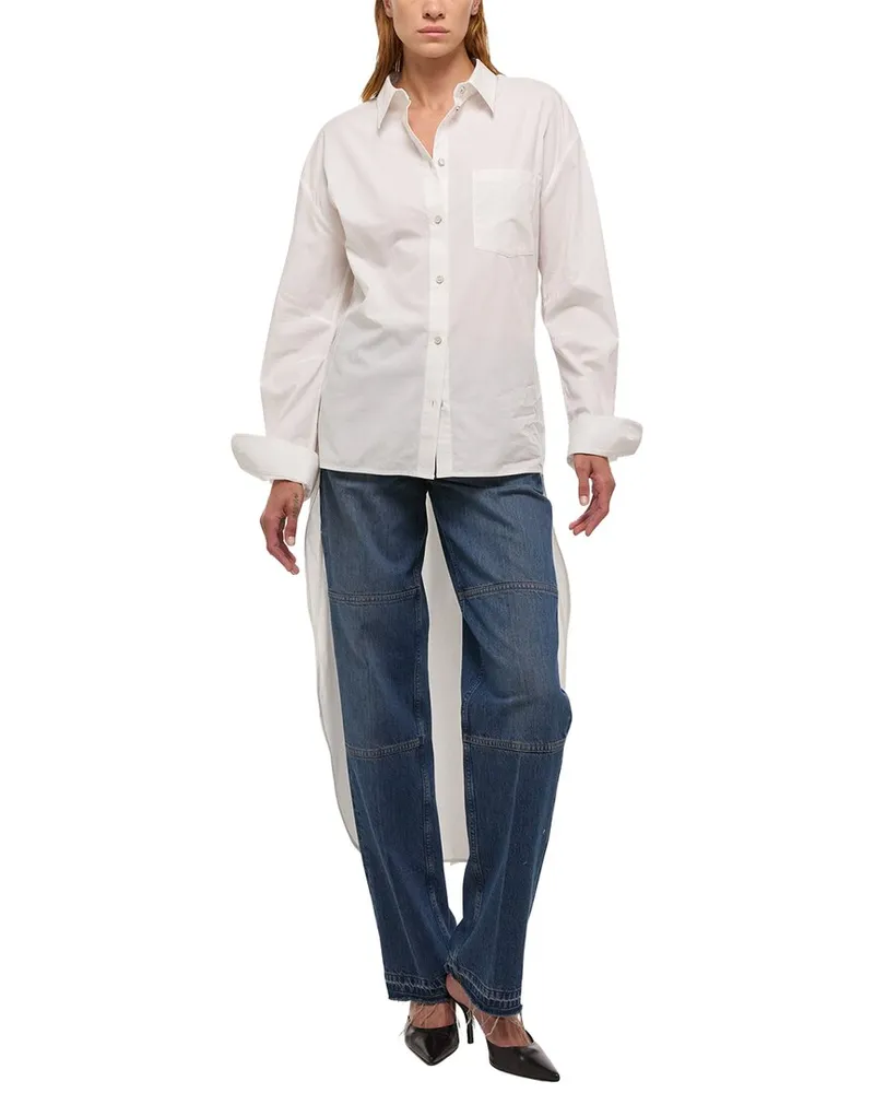 Helmut Lang Apex Tail Woven Top Nocolor