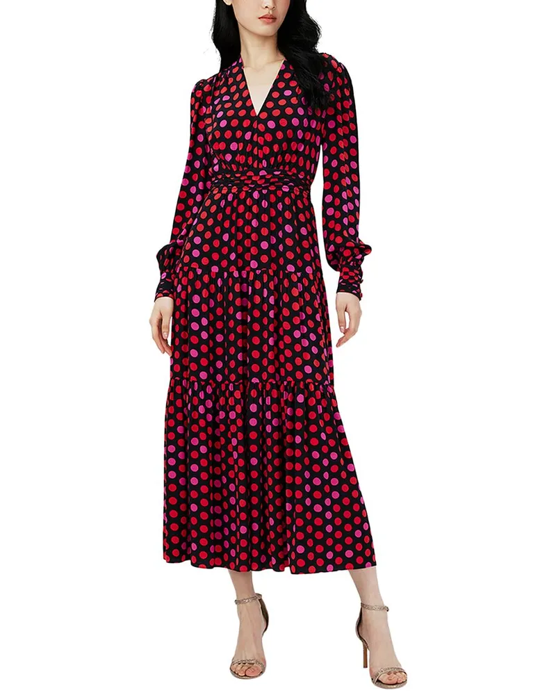Diane von Furstenberg Gil Maxi Dress Red