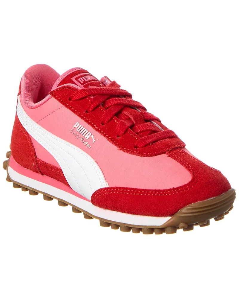 Puma Easy Rider Love PS Canvas & Suede Sneaker Red