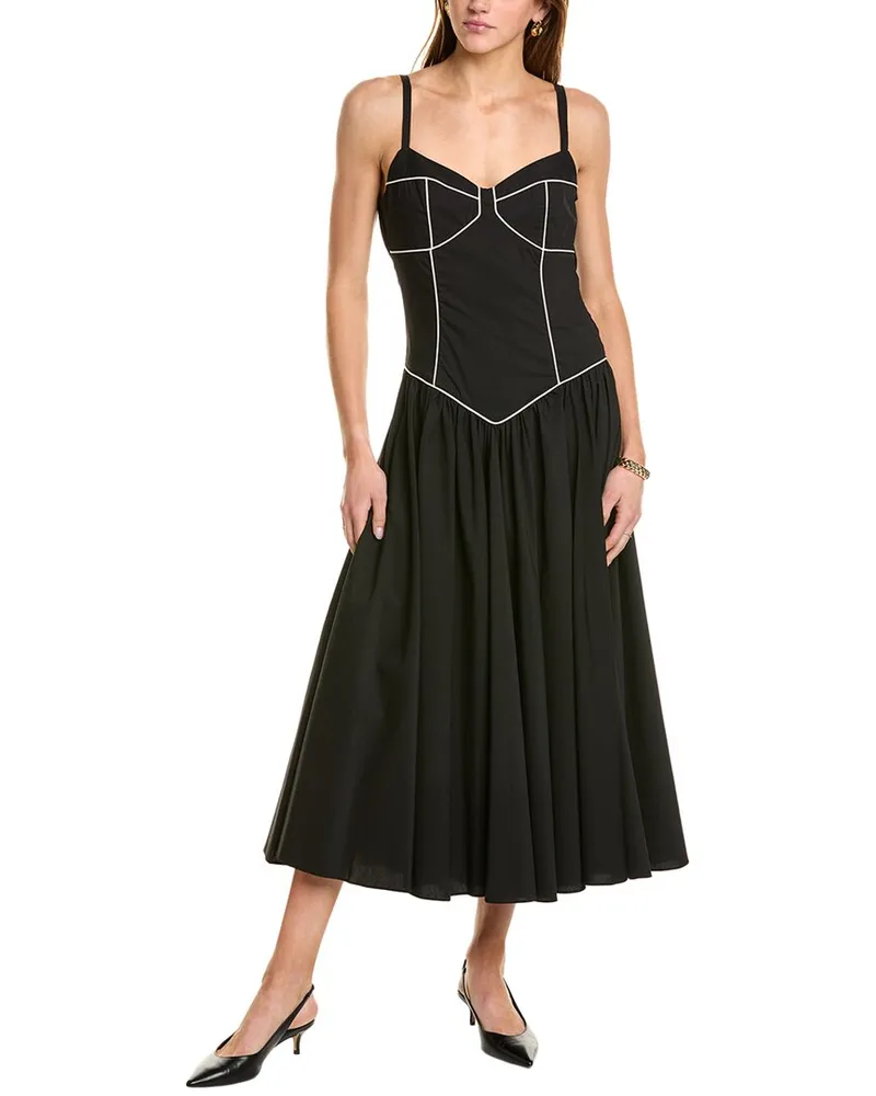 Caroline Constas Orella Maxi Dress Black