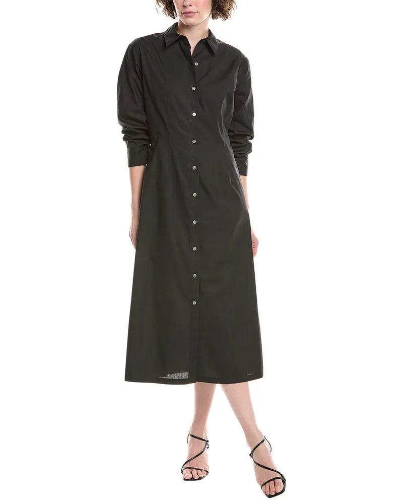 Theory Poplin Dress Black