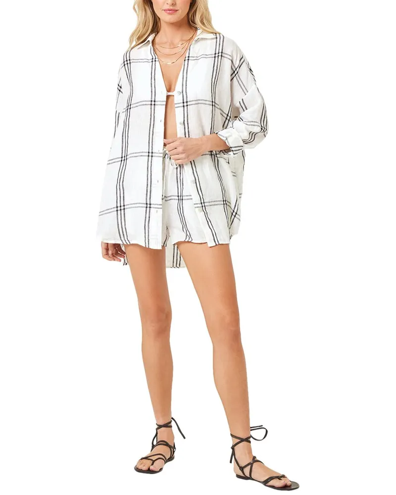 L*Space Rio Linen Short Nocolor