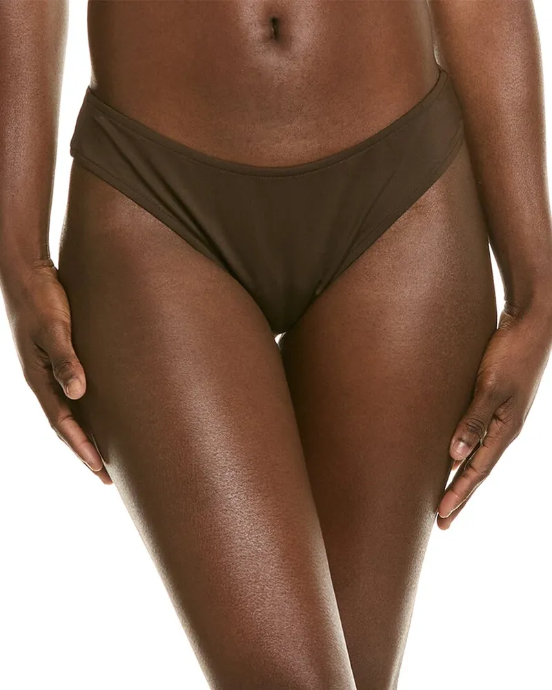 WeWoreWhat Classic Scoop Bikini Bottom Brown