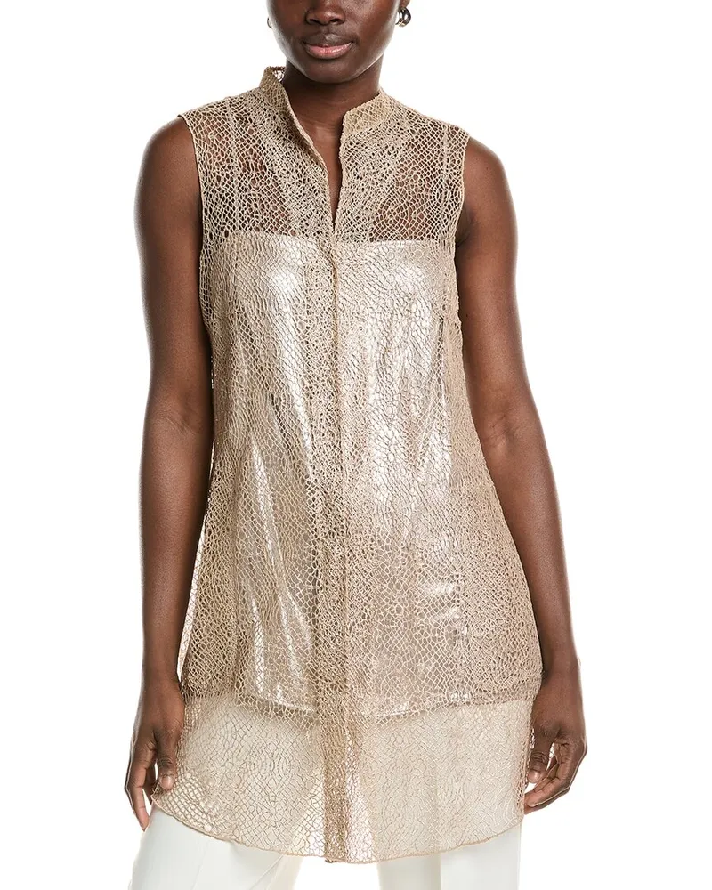 Akris Lace Blouse Brown