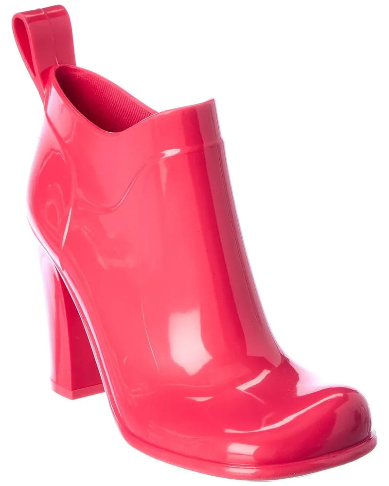 Bottega Veneta Shine Rubber Bootie Pink