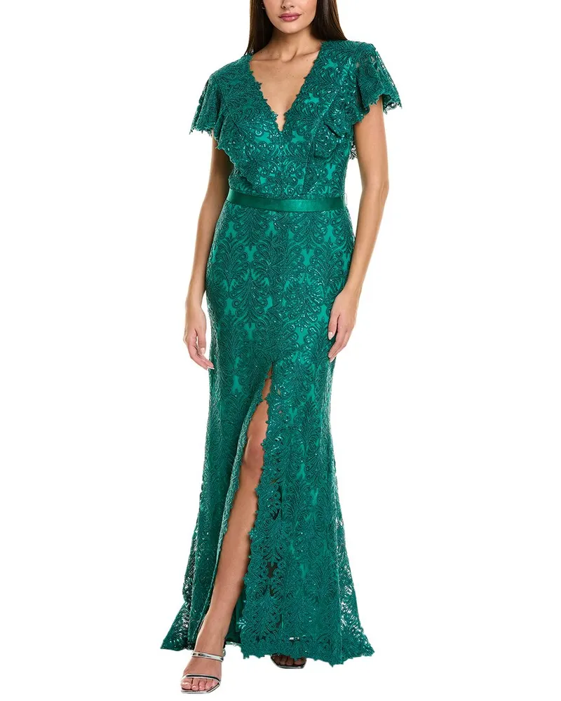 Tadashi Shoji Gown Green