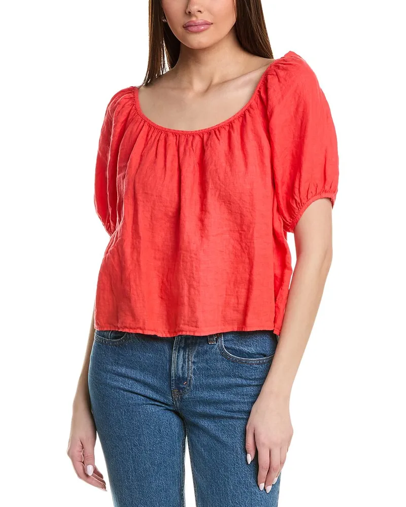 Graham & Spencer Dana Linen Blouse Nocolor