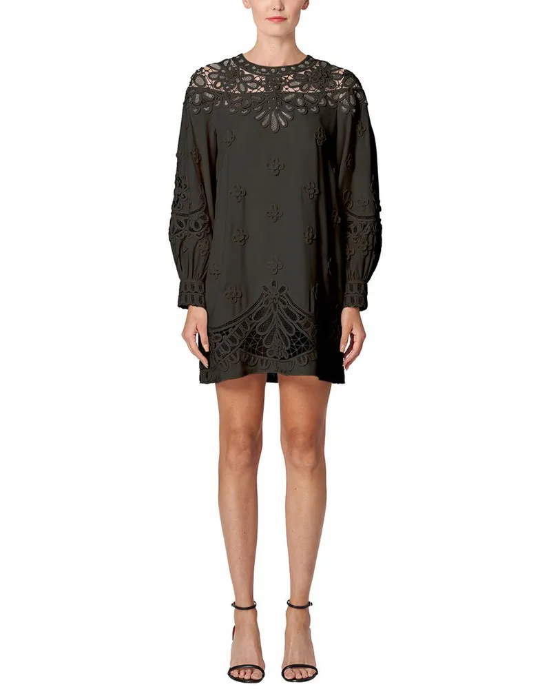 Carolina Herrera New York Puff Sleeve Mini Dress Nocolor