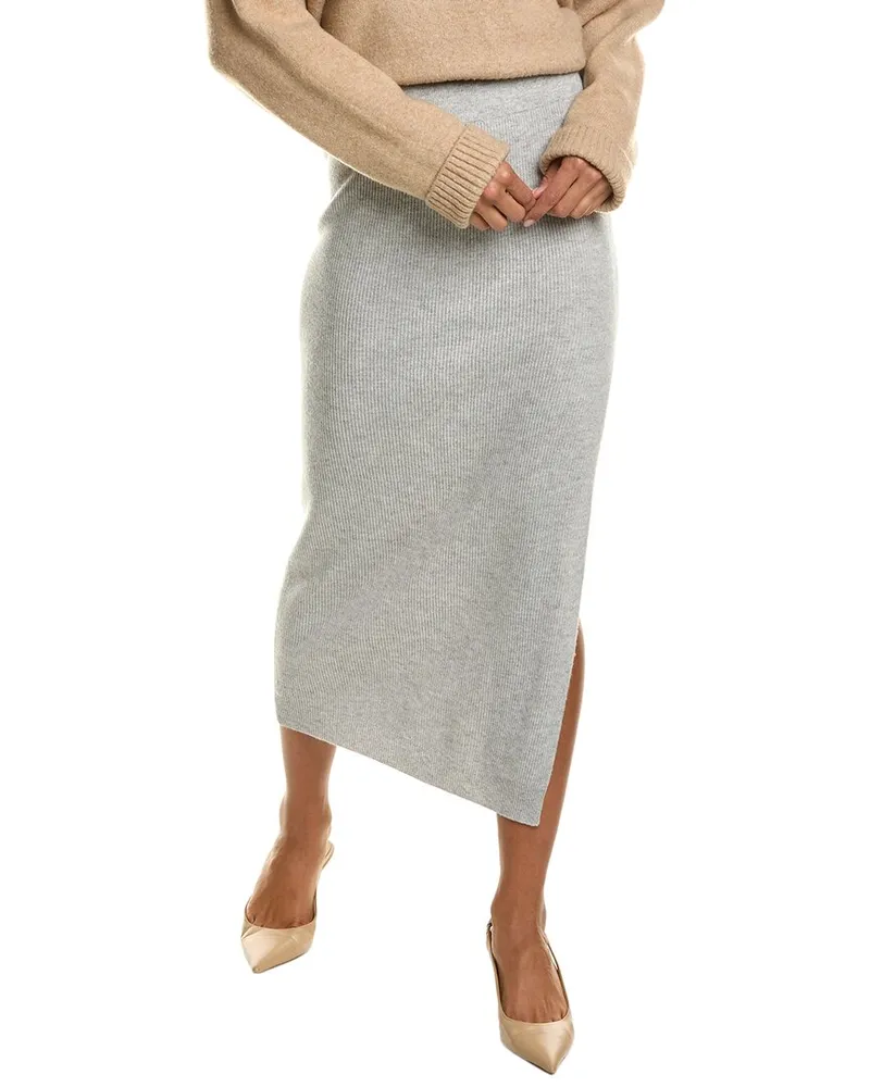 Brunello Cucinelli Wool, Cashmere, & Silk-Blend Skirt Nocolor