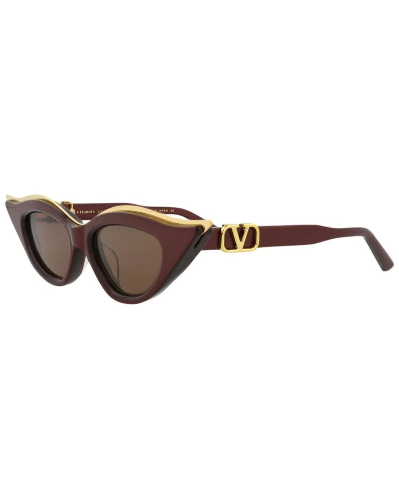 Valentino Garavani Women's VLS-114B49 49mm Sunglasses Red