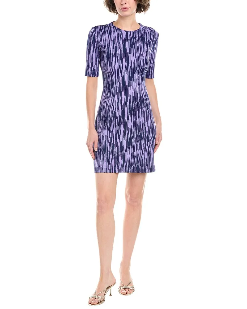 Missoni Jacquard Sheath Dress Purple