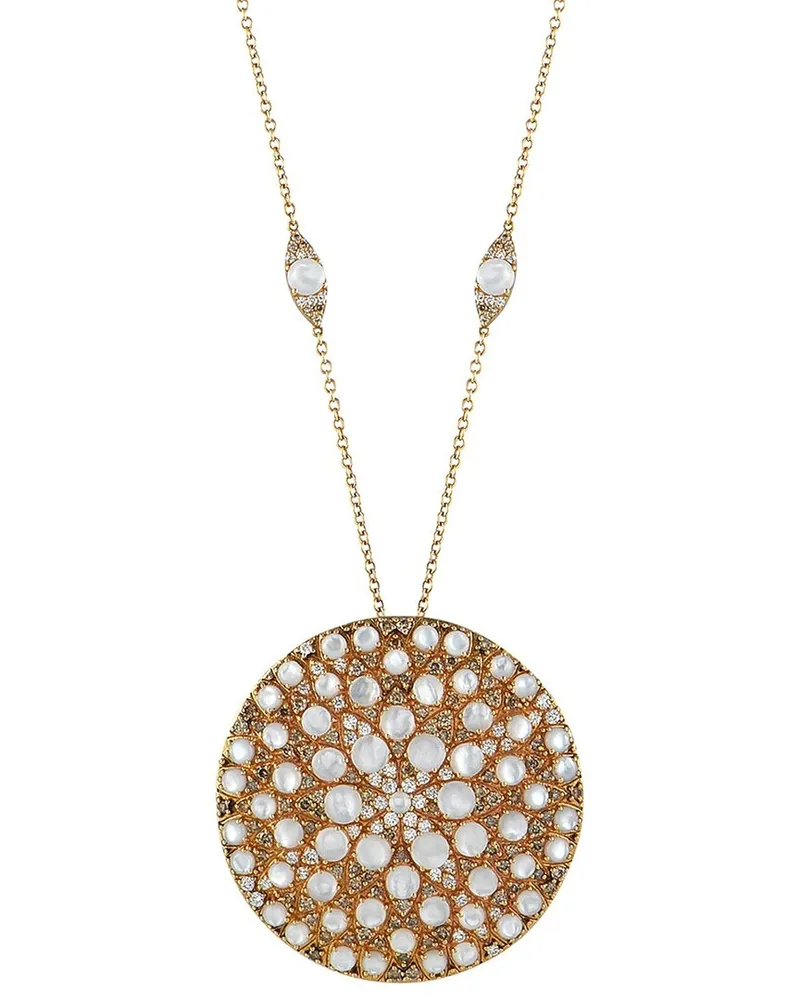 Pasquale Bruni 18K 3.65 ct. tw. Diamond & Mother Of Pearl Necklace Nocolor