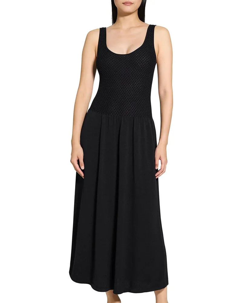 Theory Textured Dress Black