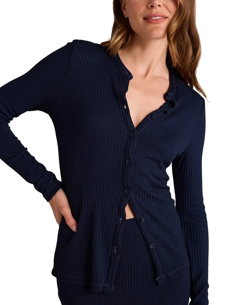 Bella Dahl Slim Fit Cardigan Blue