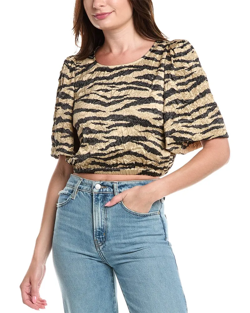 Ganni Satin Blouse Black