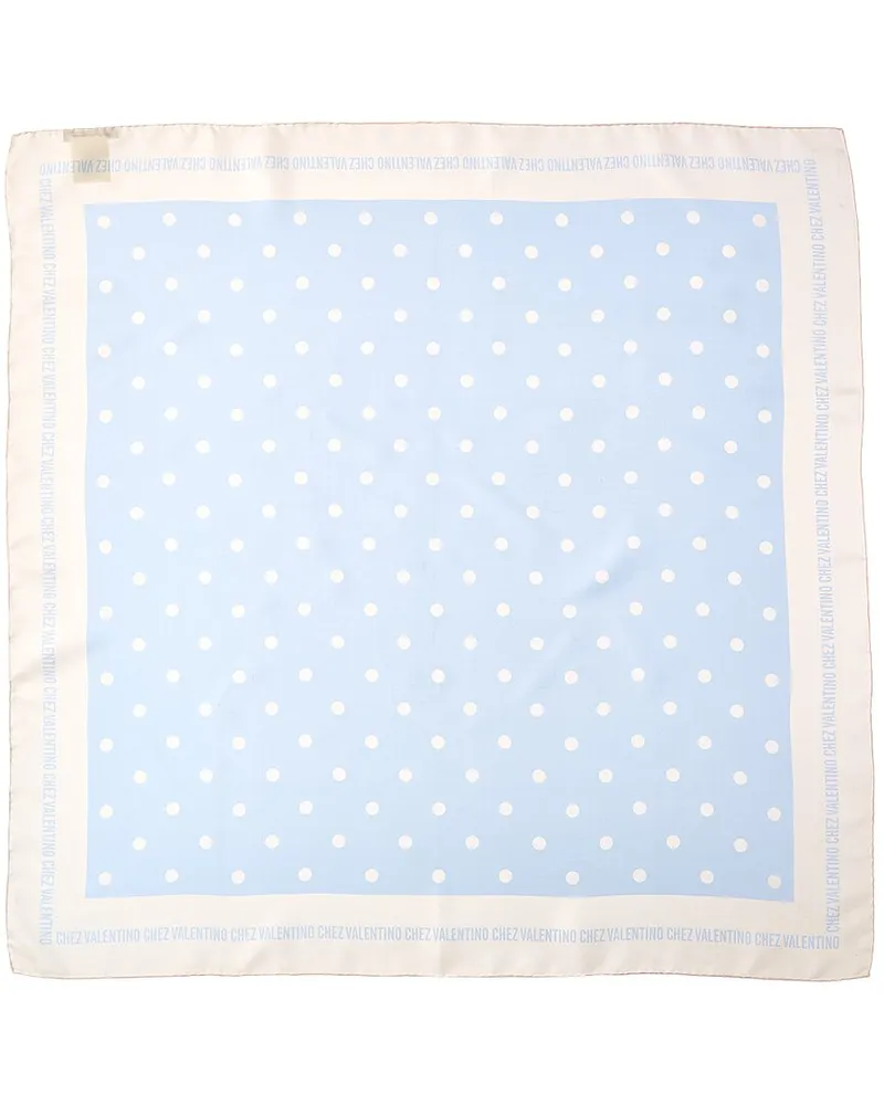 Valentino Garavani Chez Polka Dot Printed Silk Scarf Nocolor