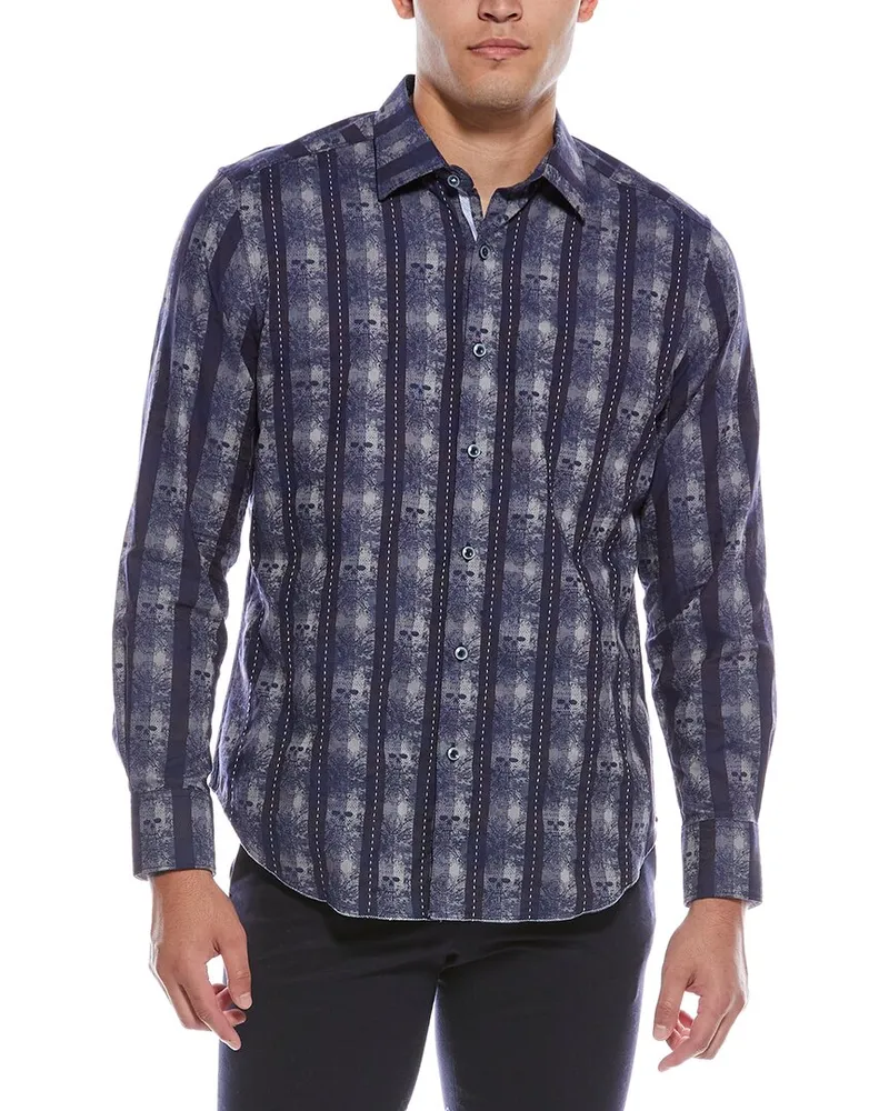 Robert Graham Dunkirk Classic Fit Shirt Blue