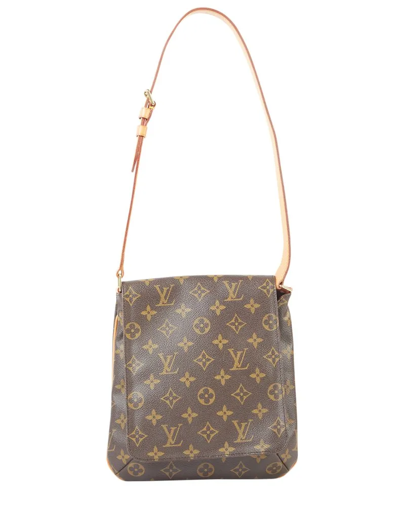 Louis Vuitton Brown Coated Canvas Musette Salsa Short Strap (Authentic Pre-Loved Nocolor