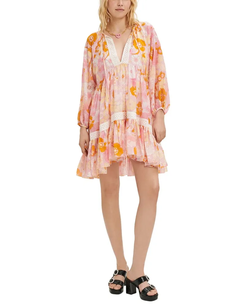 Maje Linen-Blend Woven Dress Nocolor
