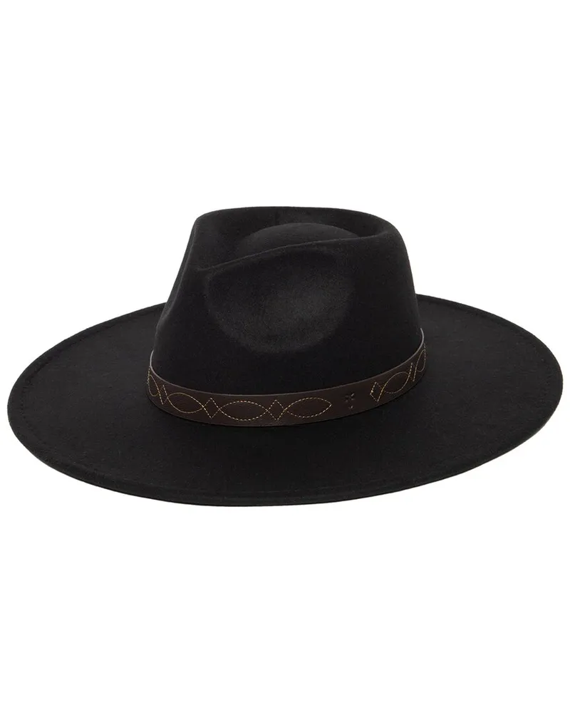 Frye Pinch Crown Fedora Black
