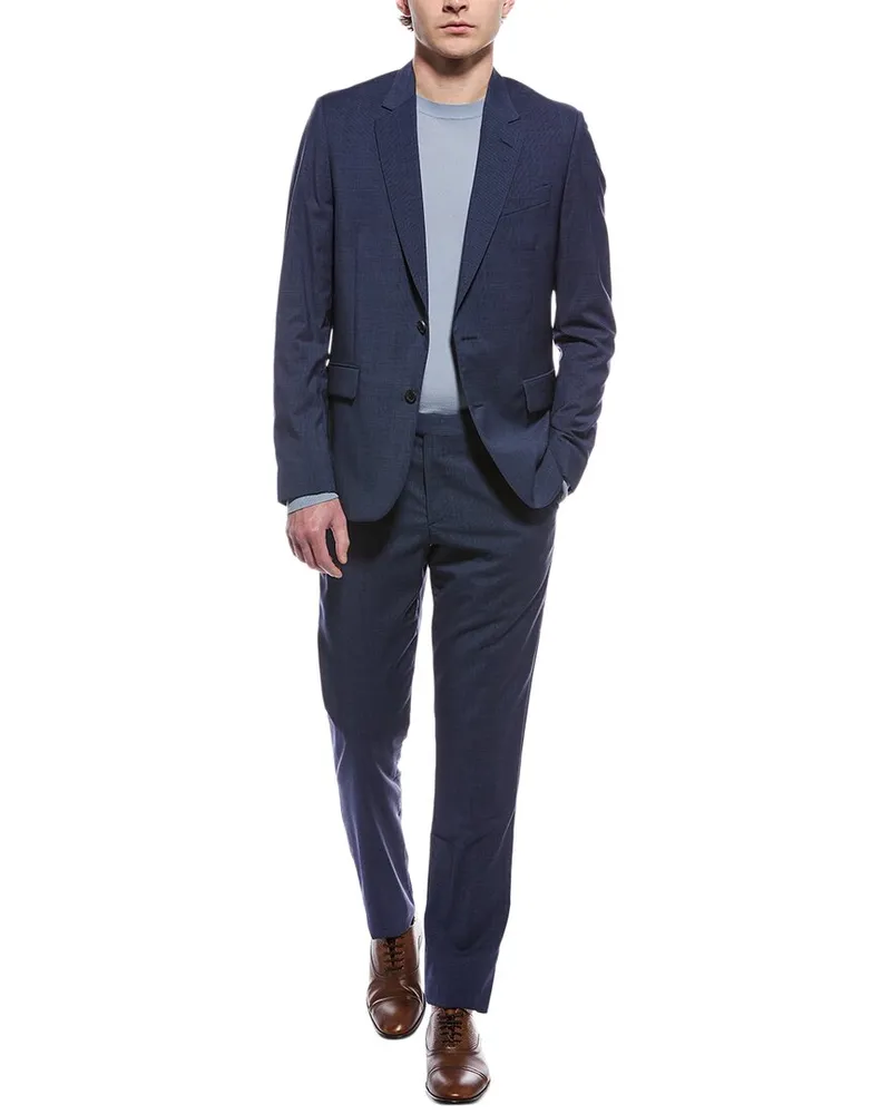 Paul Smith 2pc Soho Fit Wool Suit Blue