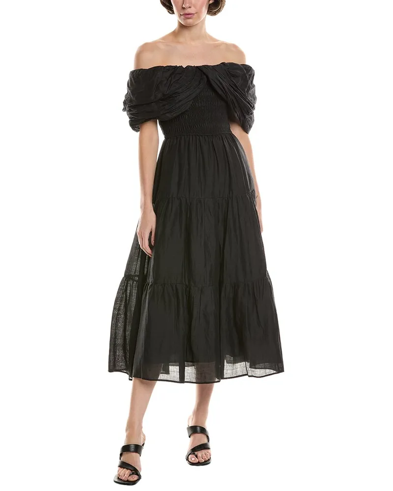 Sea Loren Midi Dress Black