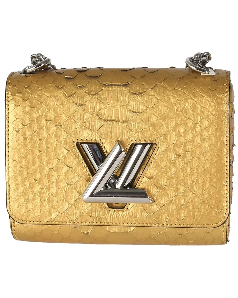 Louis Vuitton Gold Python Twist PM (Authentic Pre-Loved Nocolor