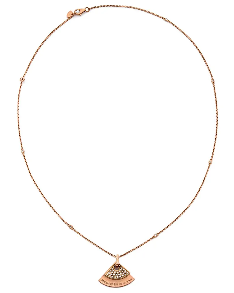 Mauboussin 18K Rose Gold 0.30 ct. tw. Diamond Necklace (Authentic Pre-Loved Nocolor