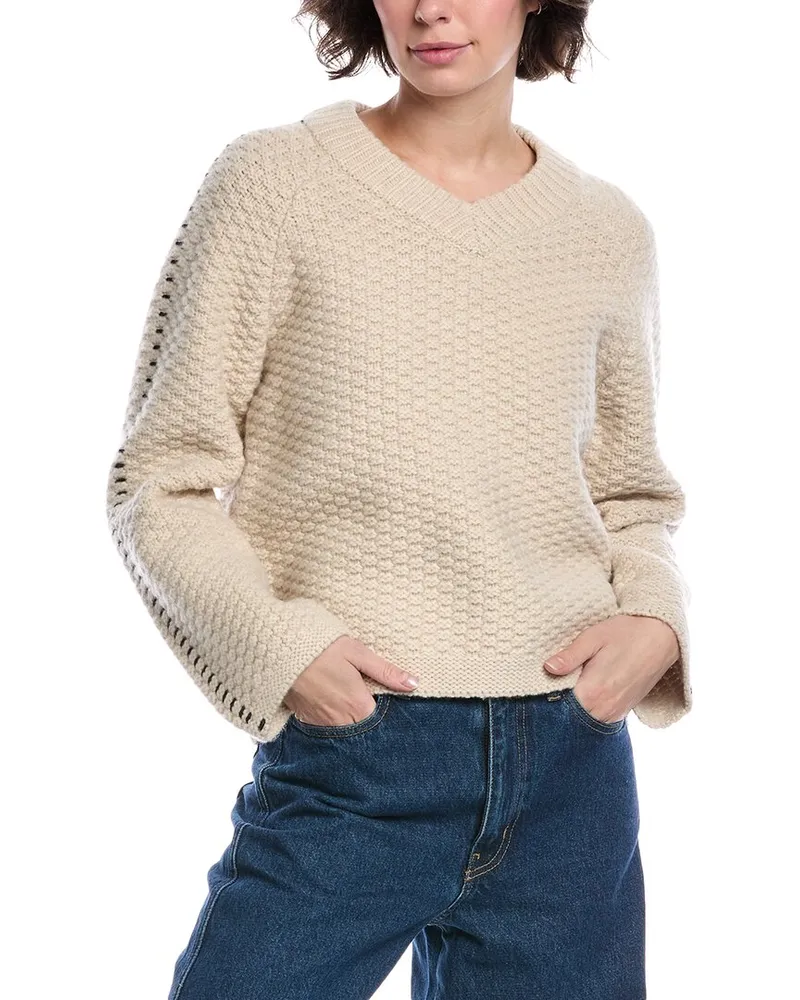 Rag & Bone Norma Wool Sweater White