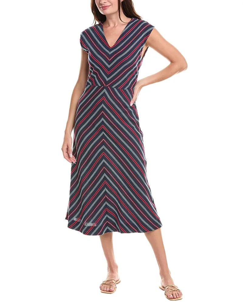 Michael Stars Tess Midi Dress Blue