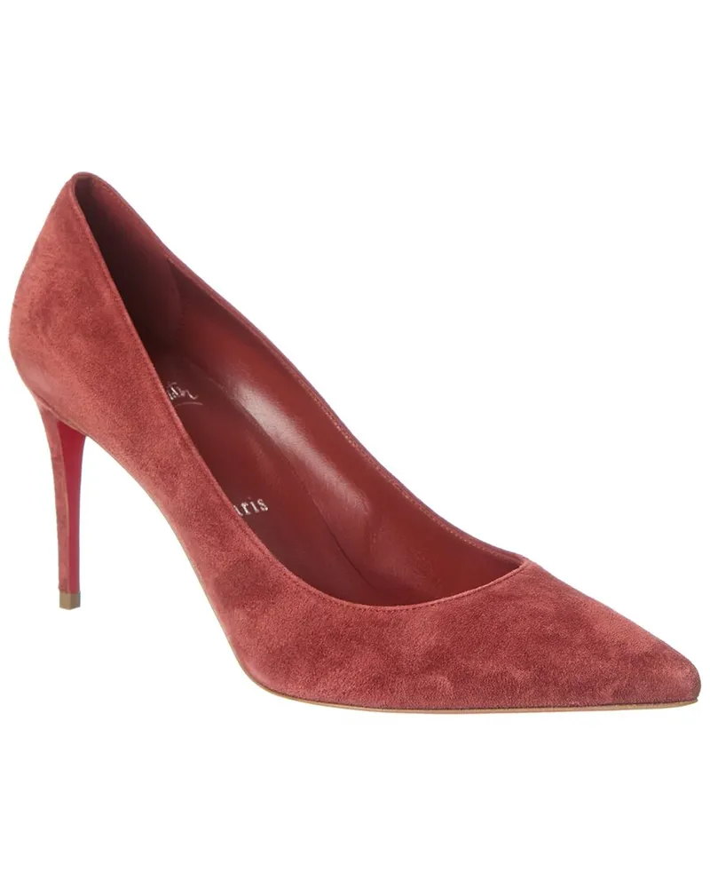 Christian Louboutin Kate 85 Suede Pump Brown
