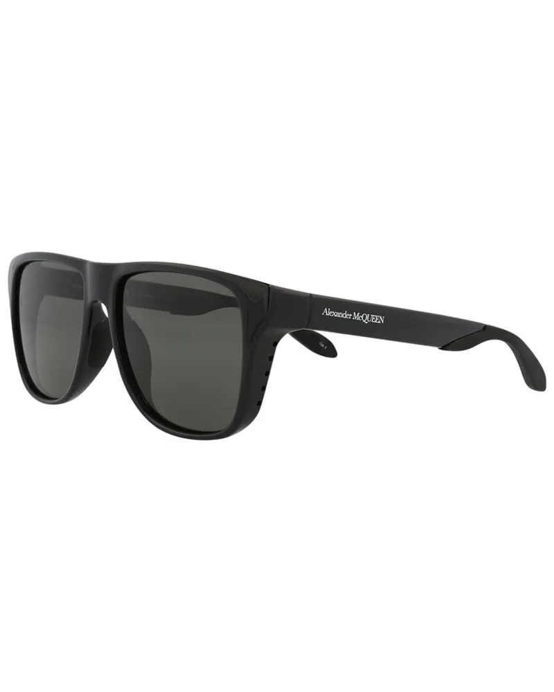 Alexander McQueen Unisex AM0292SA 56mm Sunglasses Black
