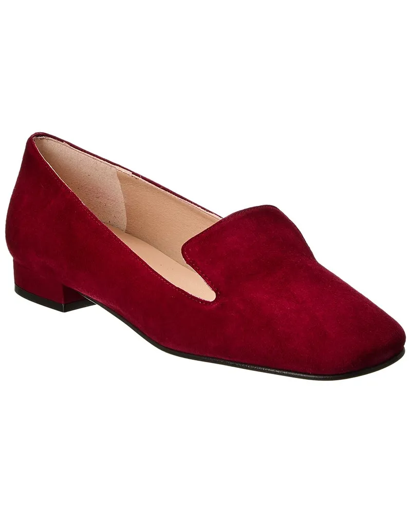 French Soule Zooey Suede Flat Red