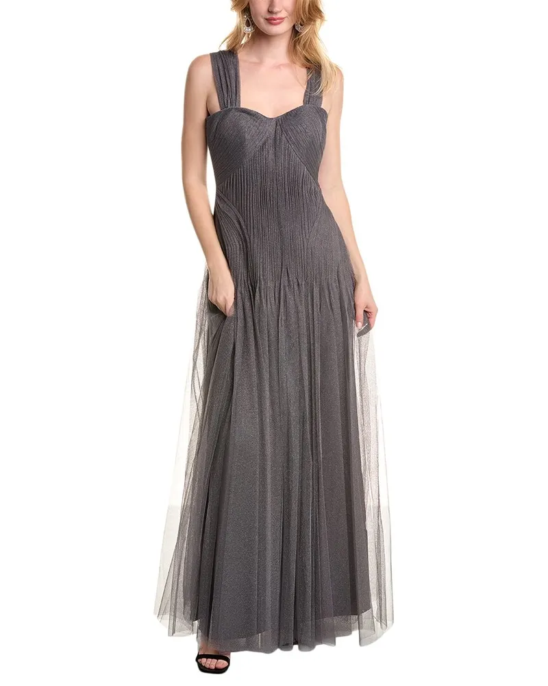 Zac Posen Tulle Gown Metallic